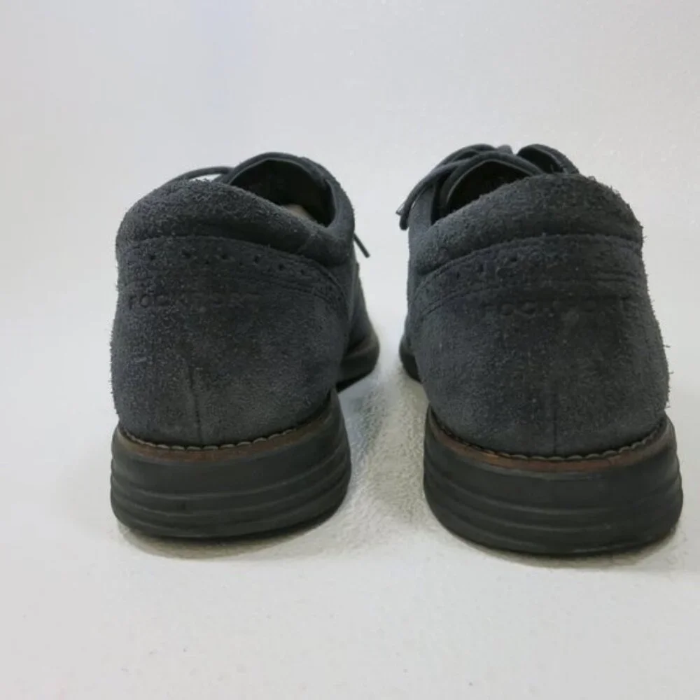 Rockport Wingtip Suede Leather Oxfords Casual Dress Men's Footwear Shoes 12